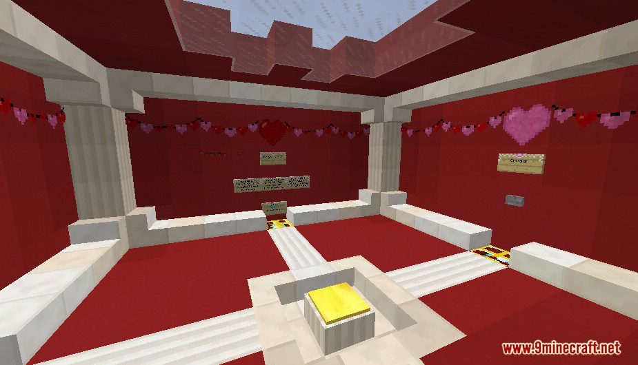 Find The Button: Your Valentine Map 1.12.2 for Minecraft 12