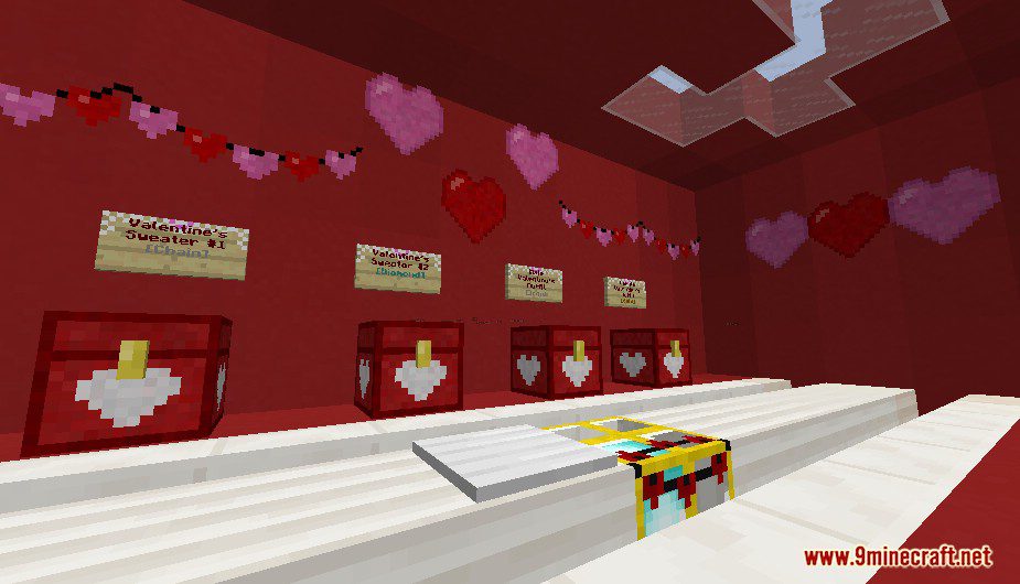 Find The Button: Your Valentine Map 1.12.2 for Minecraft 4