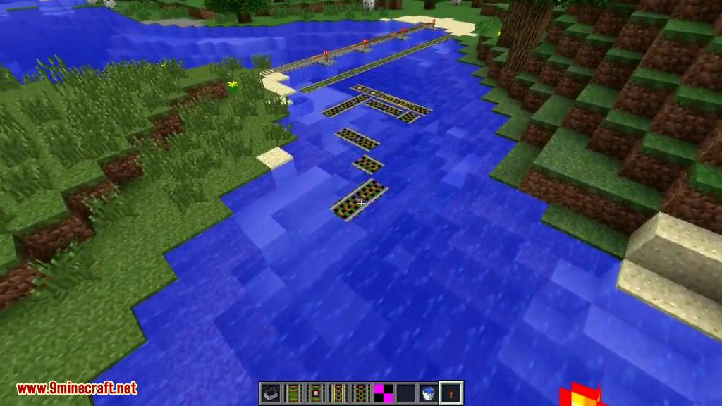 Floating Rails Mod 1.12.2, 1.7.10 (Rails Place on Water, Lava) 11