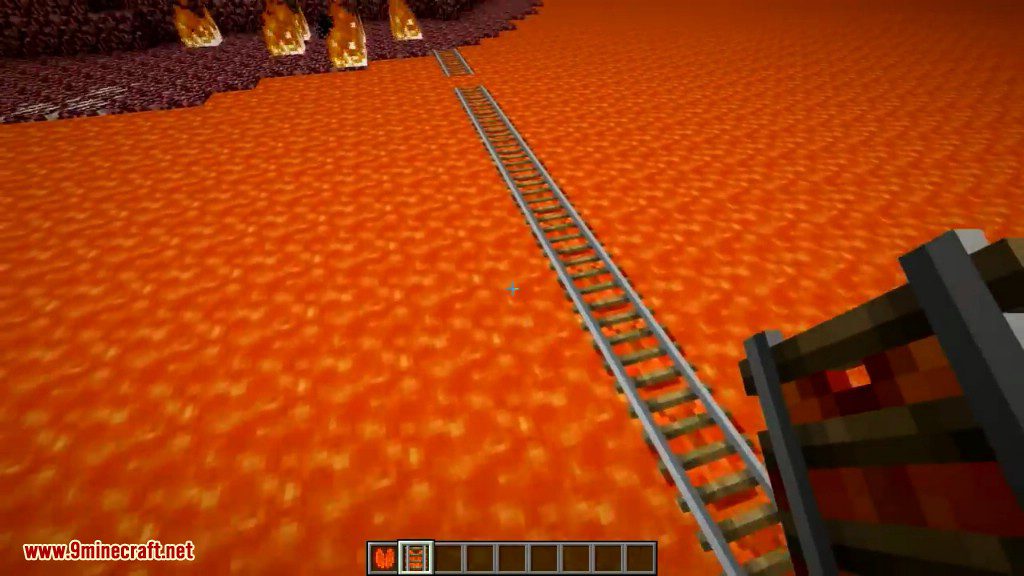 Floating Rails Mod 1.12.2, 1.7.10 (Rails Place on Water, Lava) 12