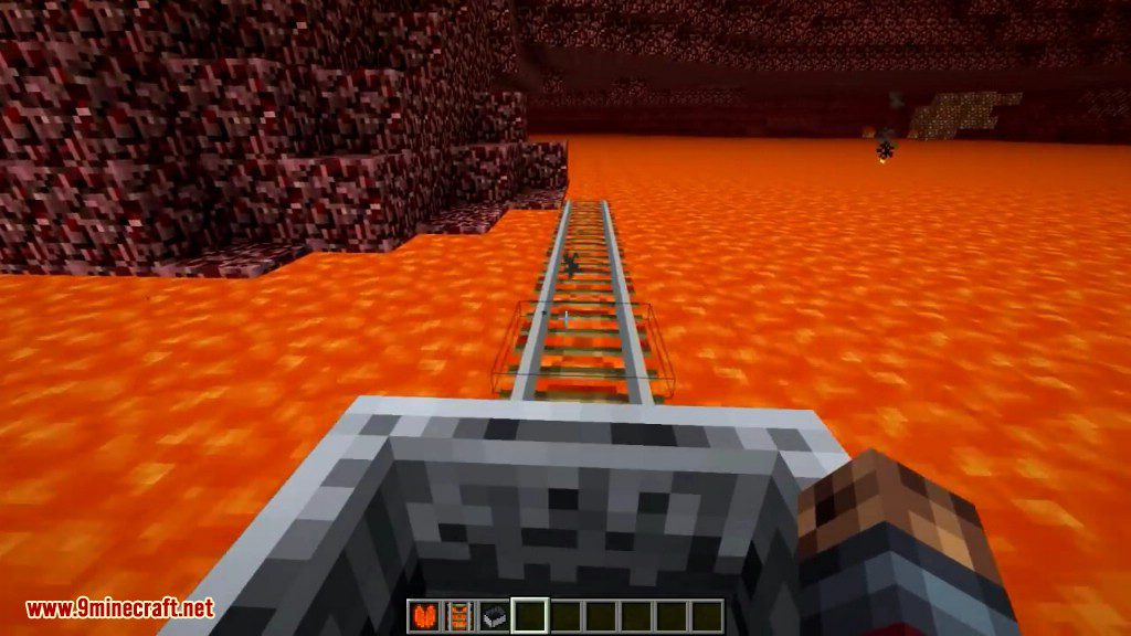 Floating Rails Mod 1.12.2, 1.7.10 (Rails Place on Water, Lava) 13