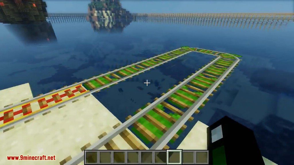 Floating Rails Mod 1.12.2, 1.7.10 (Rails Place on Water, Lava) 14