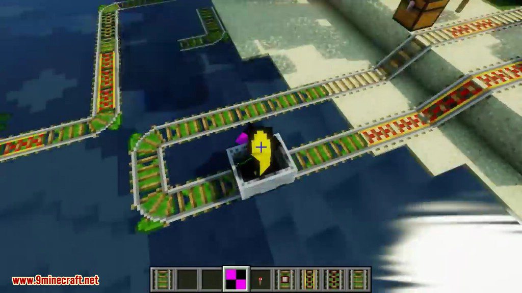 Floating Rails Mod 1.12.2, 1.7.10 (Rails Place on Water, Lava) 17