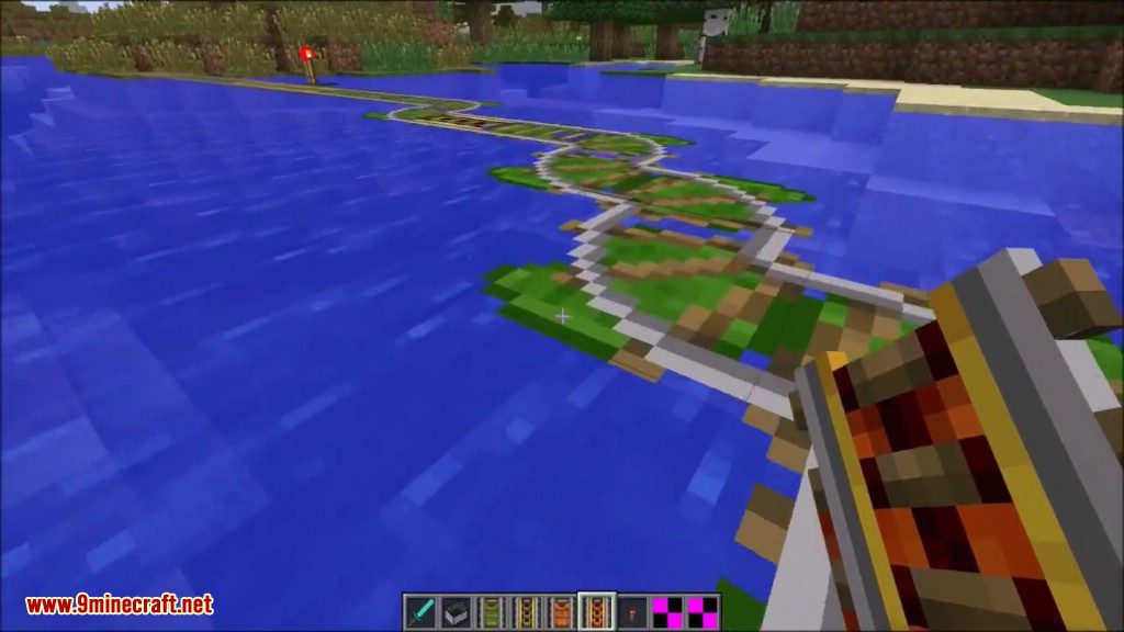 Floating Rails Mod 1.12.2, 1.7.10 (Rails Place on Water, Lava) 20