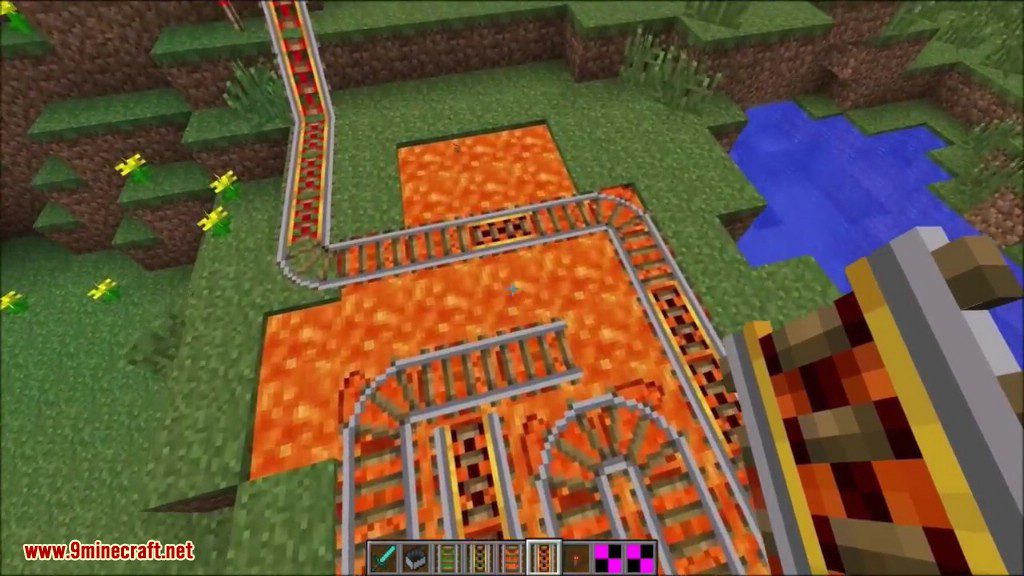 Floating Rails Mod 1.12.2, 1.7.10 (Rails Place on Water, Lava) 23