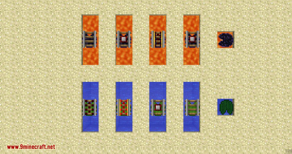 Floating Rails Mod 1.12.2, 1.7.10 (Rails Place on Water, Lava) 7