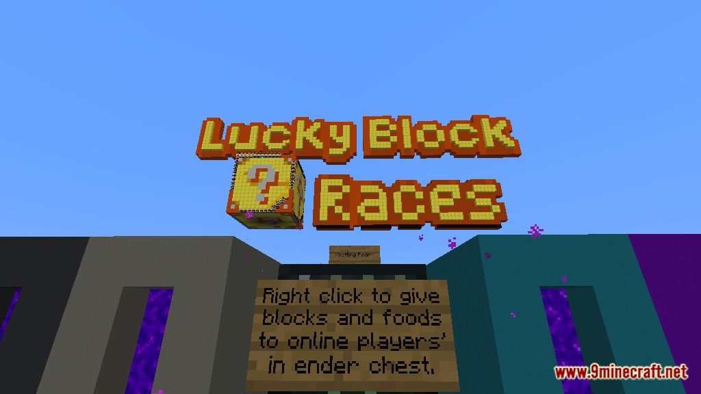 Lucky Block Races Map 1.12.2, 1.12 for Minecraft 2