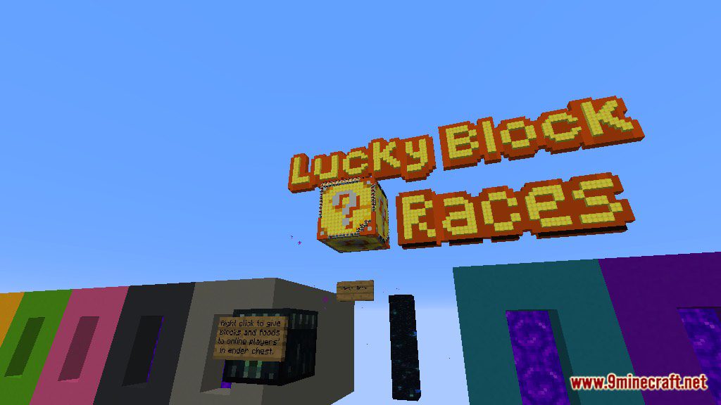 Lucky Block Races Map 1.12.2, 1.12 for Minecraft 4