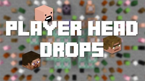 Players Drop Heads Mod (1.21.1, 1.20.1) Thumbnail