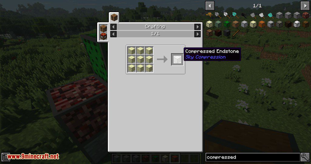 Sky Compression Mod 1.12.2 (Compressed Blocks, Items, Tools) 6