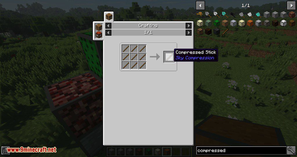 Sky Compression Mod 1.12.2 (Compressed Blocks, Items, Tools) 10