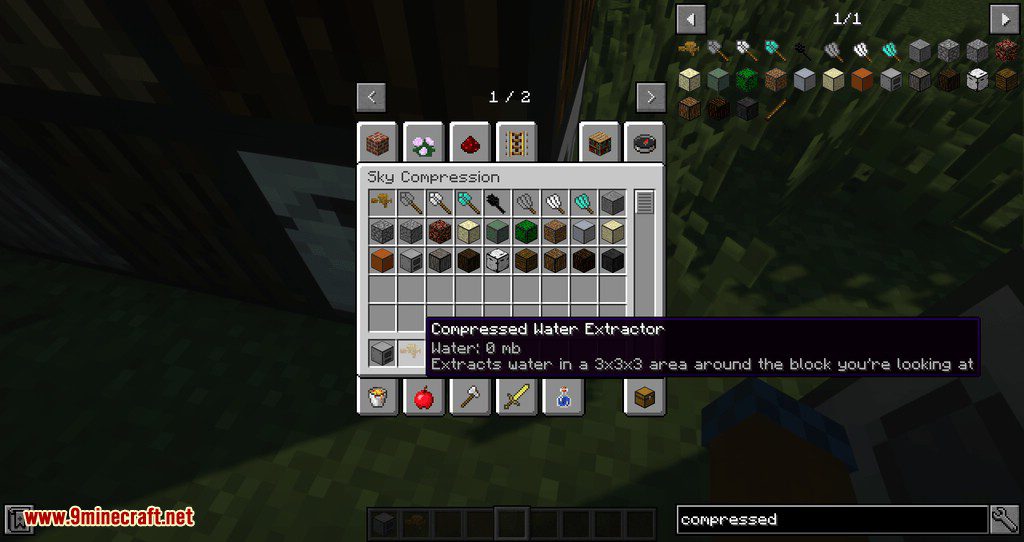 Sky Compression Mod 1.12.2 (Compressed Blocks, Items, Tools) 14