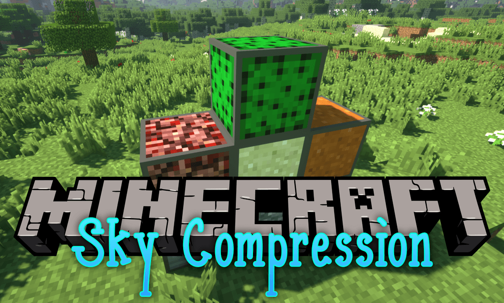 Sky Compression Mod 1.12.2 (Compressed Blocks, Items, Tools) 1