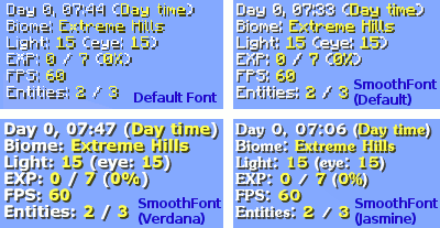 Smooth Font Mod 1.12.2, 1.11.2 (Smoother and Easier to Read) 2