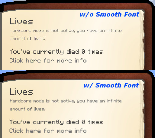 Smooth Font Mod 1.12.2, 1.11.2 (Smoother and Easier to Read) 6