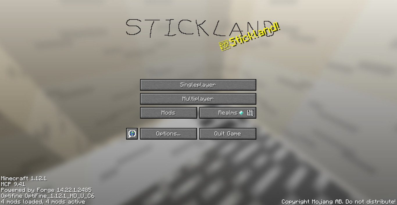 Stickland Resource Pack 1.12.2, 1.11.2 1