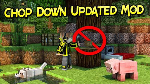 Chop Down Updated Mod (1.12.2, 1.11.2) – Realistic Tree Chopping Thumbnail