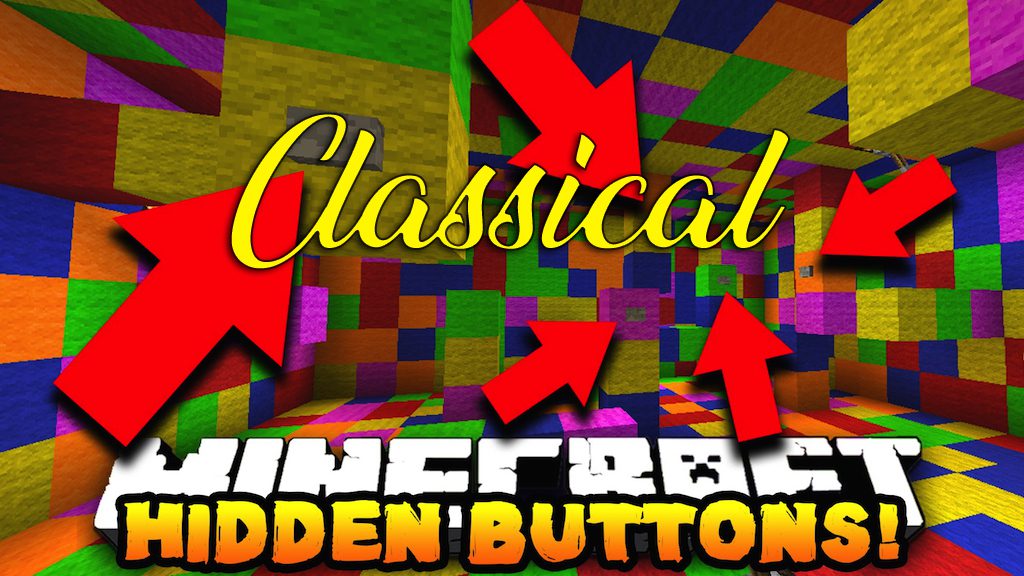 Classical Hidden Buttons Map 1.12.2, 1.12 for Minecraft 1