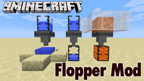 Flopper Mod (1.20.1, 1.19.4) – A Hopper for Transferring Fluids Thumbnail