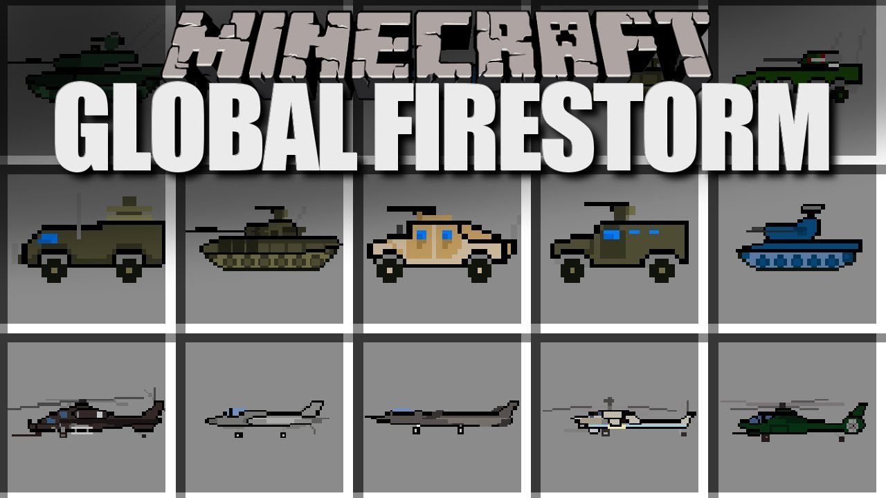 Global Firestorm Pack Mod 1.7.10 (Tanks, Bombers & more) 1