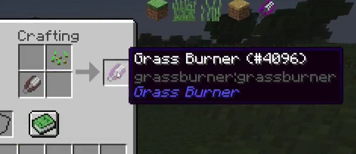 Grass Burner Mod 1.12, 1.11.2 (Remove Grass in a 30x30 Area Without Drops) 9