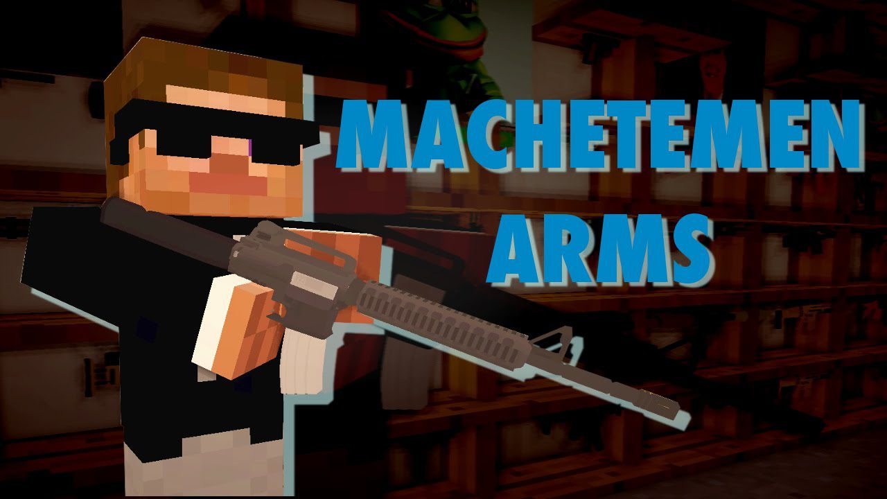 Machetemen Arms Pack Mod 1.12.2, 1.7.10 (High-Quality Weapon Models) 1