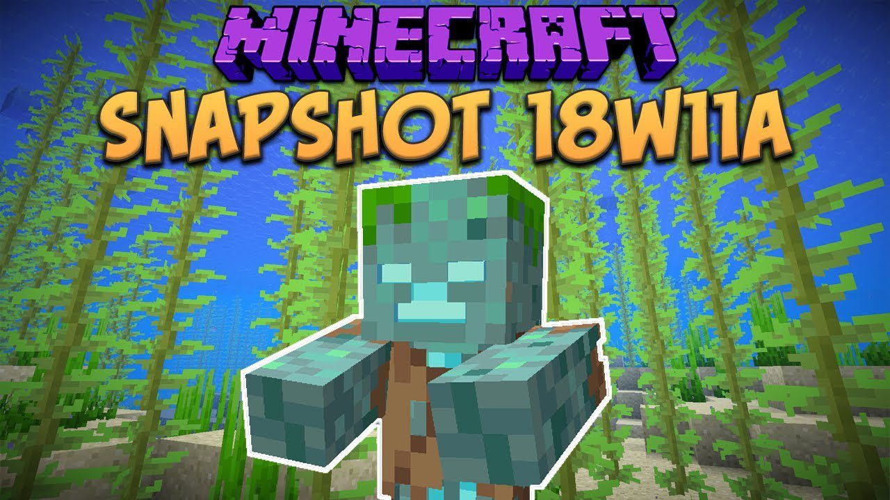 Minecraft 1.13 Snapshot 18w11a (New Drowned Mob & Shipwrecks) 1