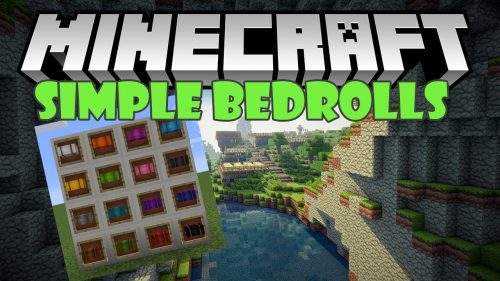 Simple Bedrolls Mod 1.12.2 (Sleeping Overnight in a Second) Thumbnail