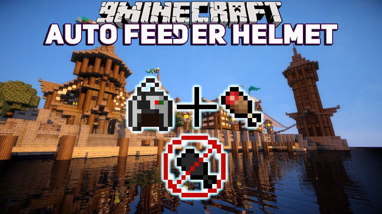 Auto Feeder Helmet Mod (1.20.4, 1.19.4) - Keeping You Saturated 1