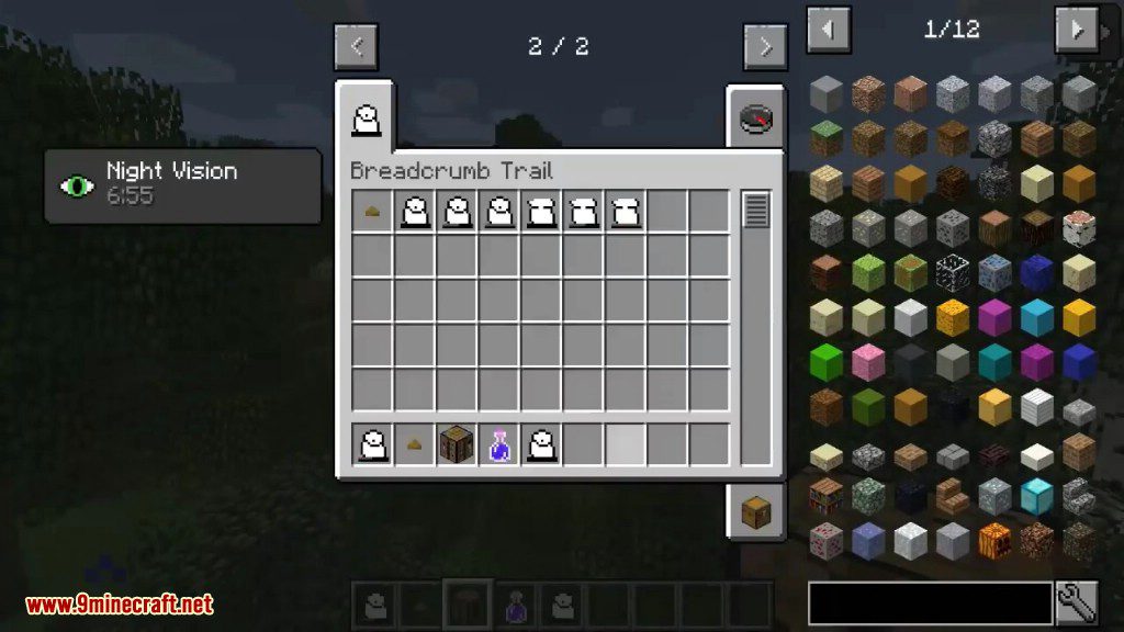 Breadcrumb Trail Mod 1.12.2 (Simple Low-Tech Navigational Tool) 2