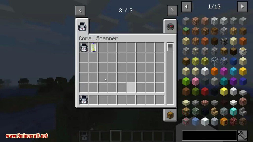 Corail Scanner Mod 1.12.2, 1.11.2 (Detect Blocks Around You) 3