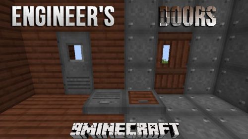 Engineer’s Doors Mod 1.12.2 (Doors Made Out of Treated Wood and Steel) Thumbnail