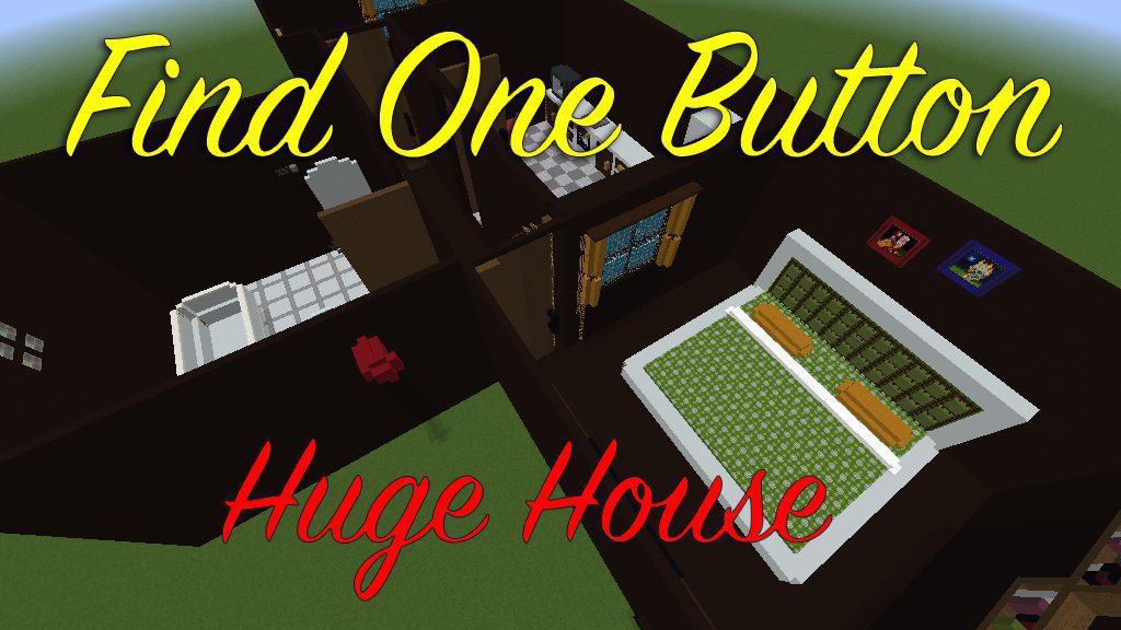 Find One Button: Huge House Map 1.12.2, 1.12 for Minecraft 1