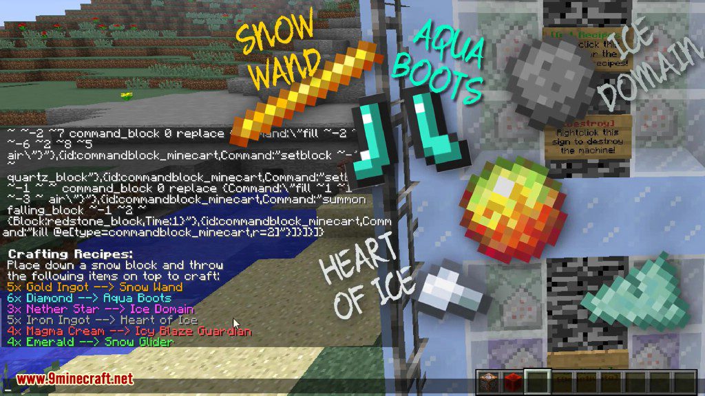 Ice Magic Command Block 1.12.2 (Snow Wand, Ice Domain) 2