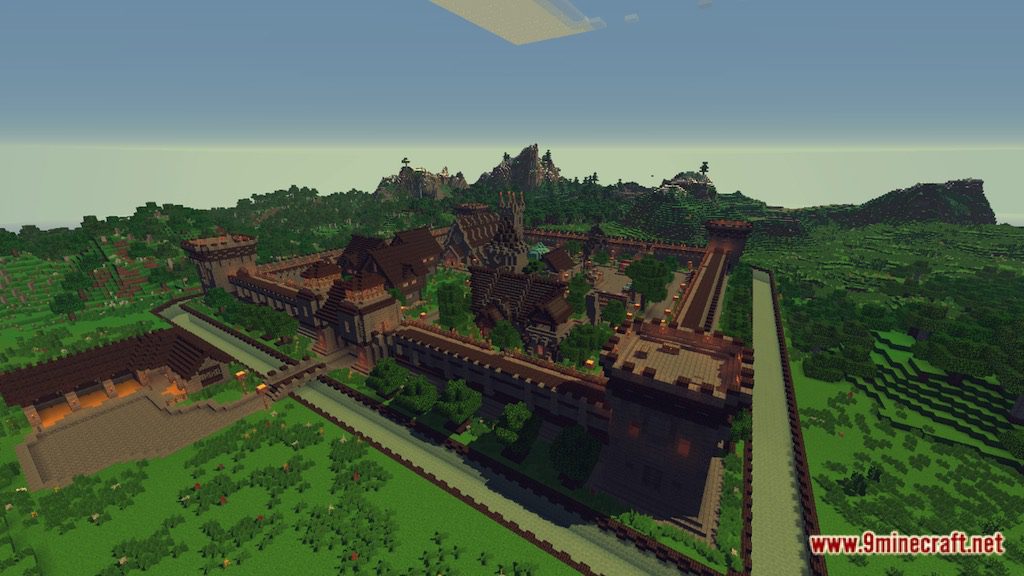 Medieval Fantasy Town Map 1.12.2, 1.12 for Minecraft 12