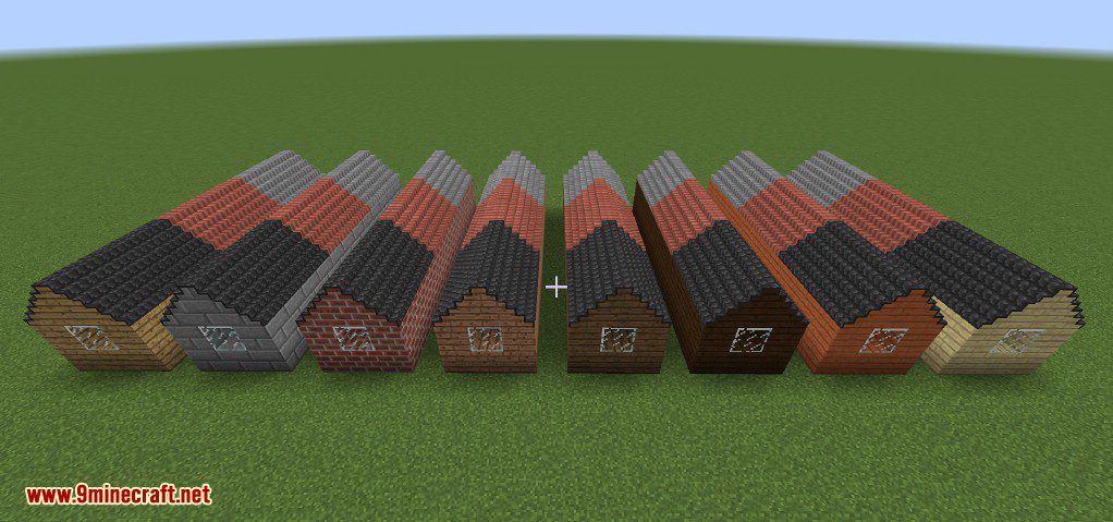 Not Enough Roofs Mod 1.12.2 (Easy to Build Roofs) 4