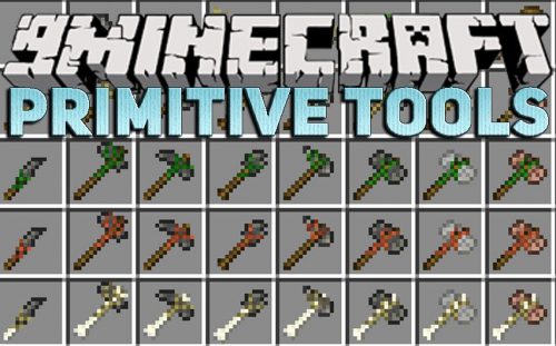 Primitive Tools Mod 1.12.2 (Make Vanilla Minecraft more Unique) Thumbnail