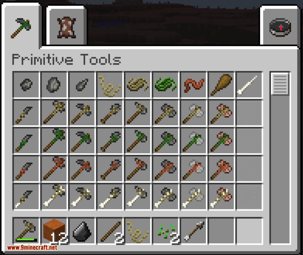 Primitive Tools Mod 1.12.2 (Make Vanilla Minecraft more Unique) 7