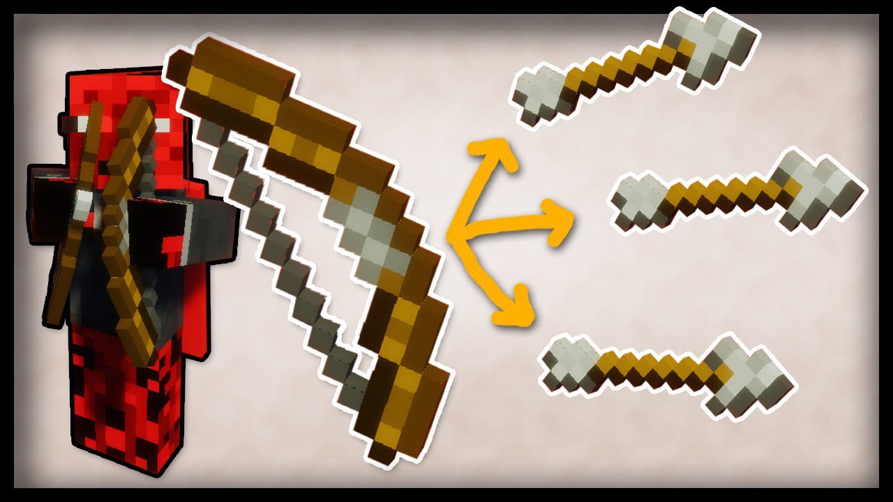 Scattor Shot Bows Command Block 1.12.2 (Shoot Multiple Arrows from 1 Bow) 1