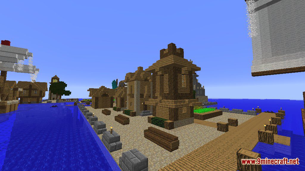 The Harbor Village Map 1.12.2, 1.12 for Minecraft 2