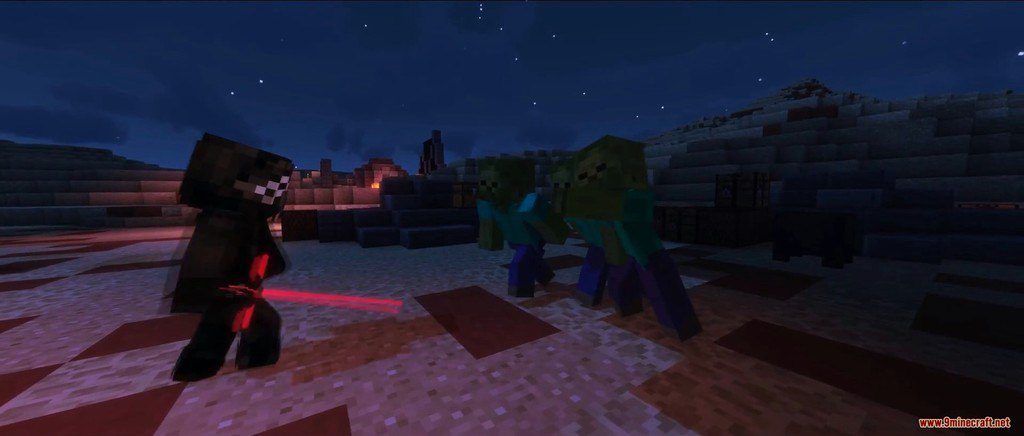 Glowing 3D Lightsabers Resource Pack (1.15.1, 1.12.2) - Texture Pack 4