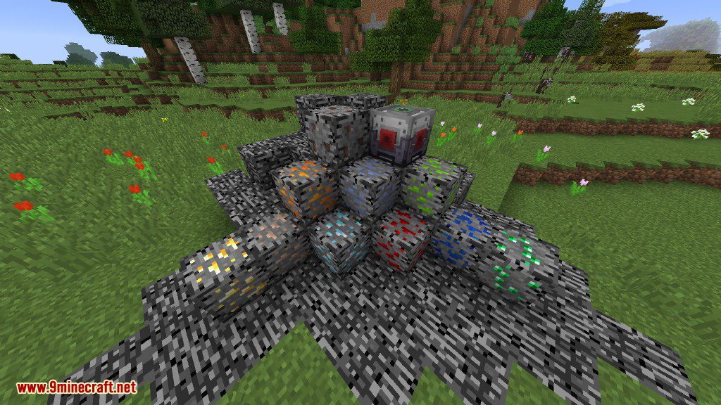 Bedrock Ores Mod (1.20.1, 1.19.4) - Ore Clusters Embedded in Bedrock 2