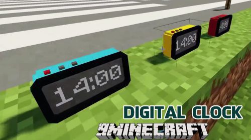 Digital Clock Mod 1.12.2 (Custom Color for the Clock) Thumbnail