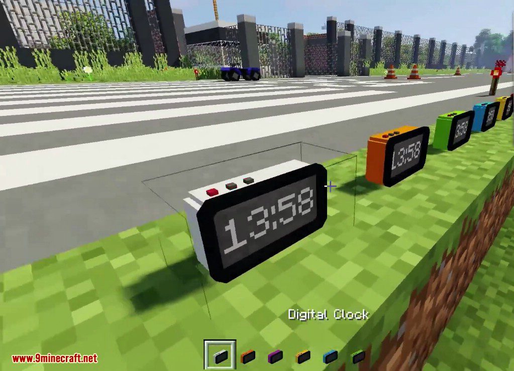 Digital Clock Mod 1.12.2 (Custom Color for the Clock) 7