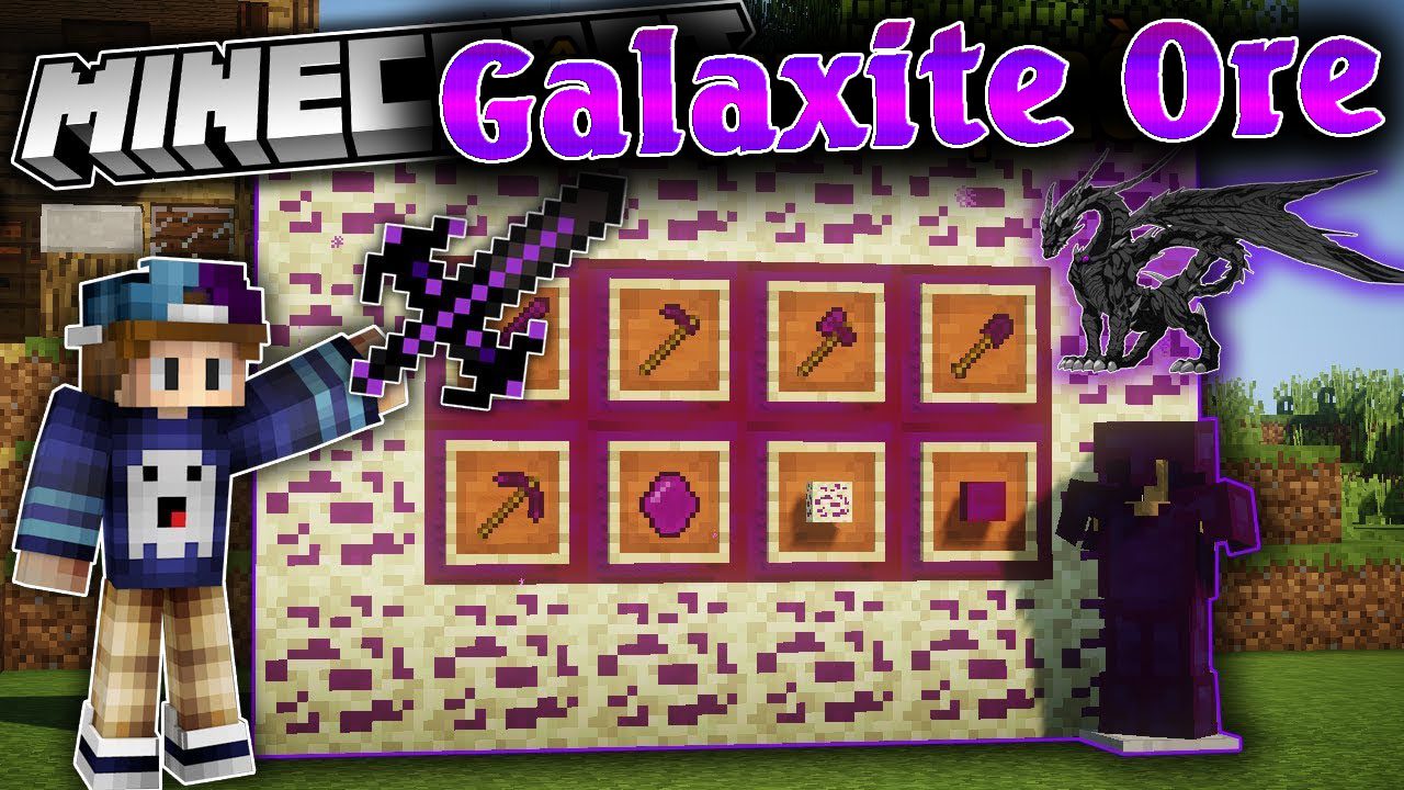 Galaxite Ore Mod 1.12.2 (Strongest Ender Tools) 1