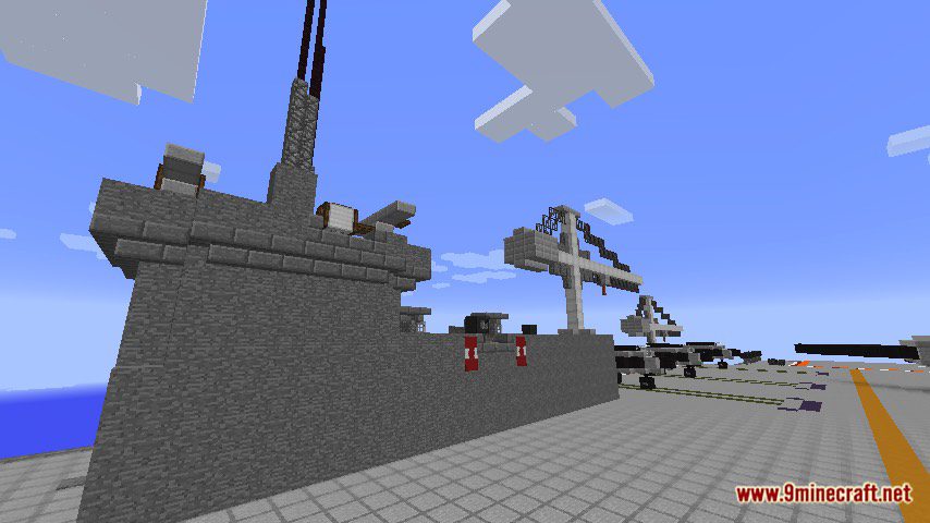 HMCS Vance Aircraft Carrier Map 1.12.2, 1.12 for Minecraft 12