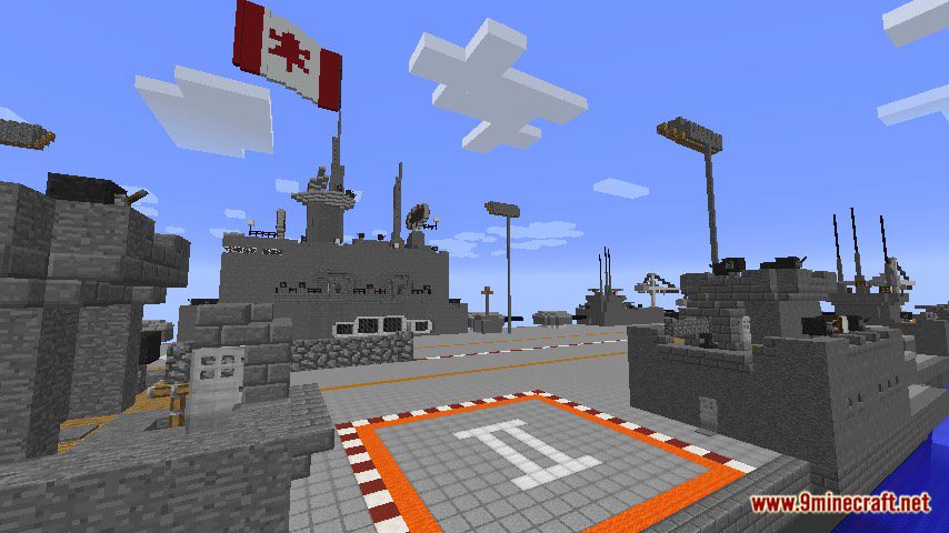 HMCS Vance Aircraft Carrier Map 1.12.2, 1.12 for Minecraft 4