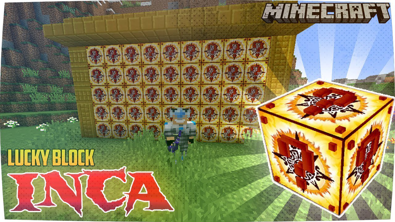 Inca Lucky Block Mod 1.8.9 (Super Soda, Lucky Statues) 1