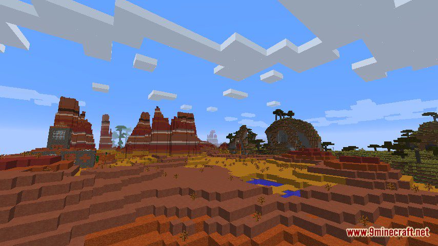 Mesa Flats - Modern Wooden Home Map 1.12.2, 1.12 for Minecraft 13