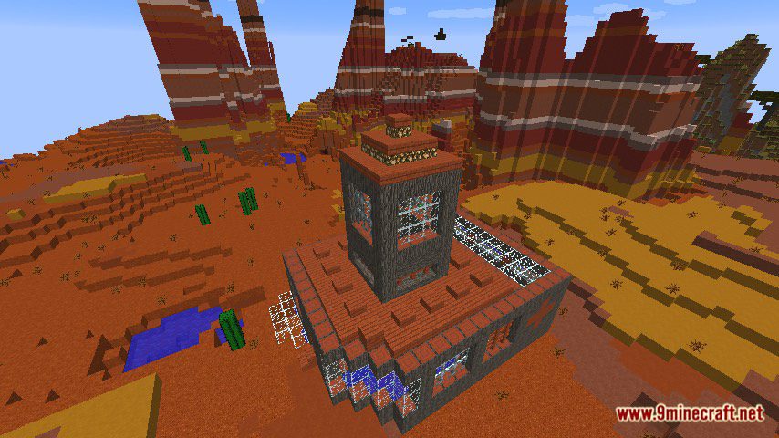 Mesa Flats - Modern Wooden Home Map 1.12.2, 1.12 for Minecraft 5